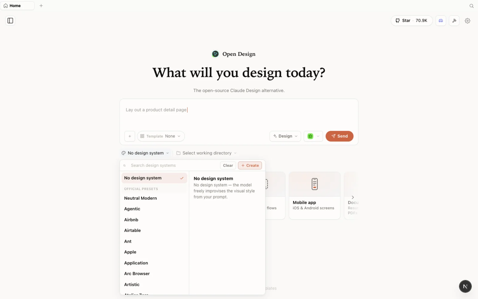 Open Design's design-systems library.